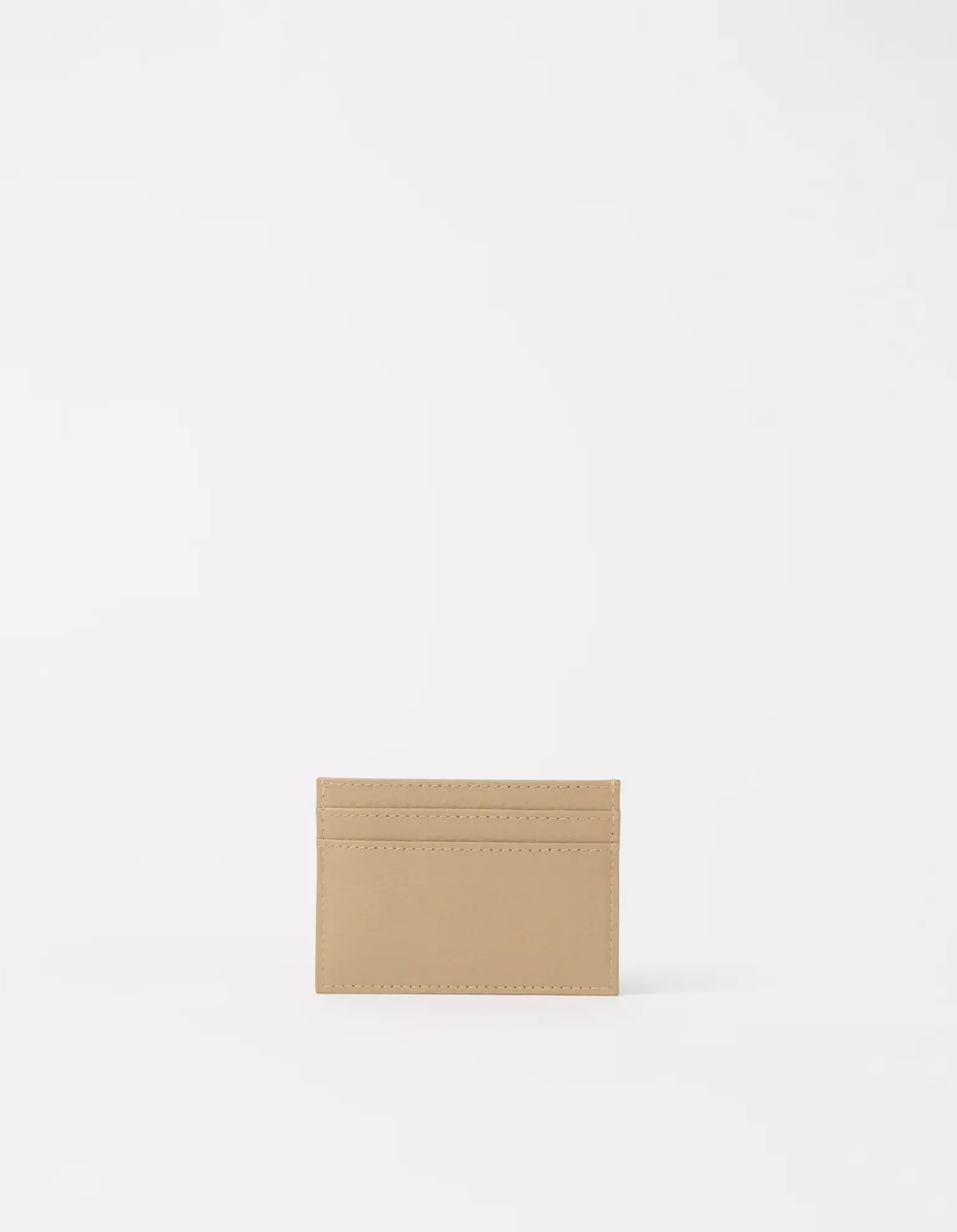 O MY BAG Mark´s Cardcase Dark Sand Soft Grain Leather beige